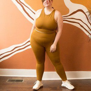 Girlfriend Collective leggings in saddle